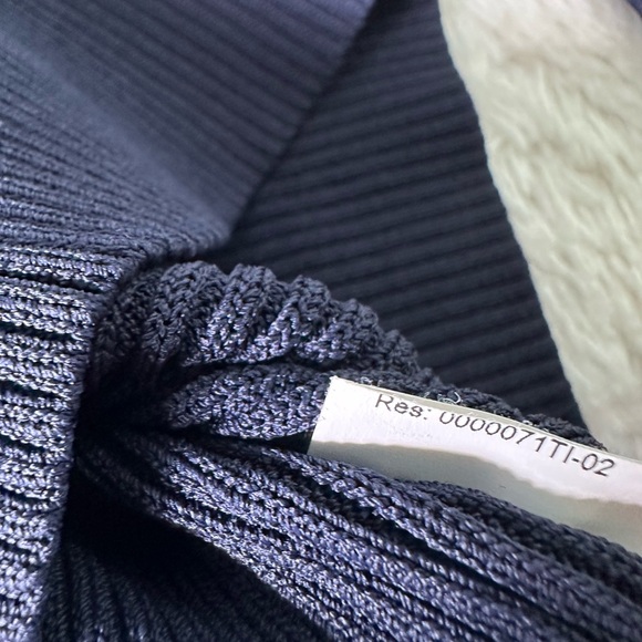 Boss Navy and Teal Striped Long Sleeve Top - Picture 4 of 8